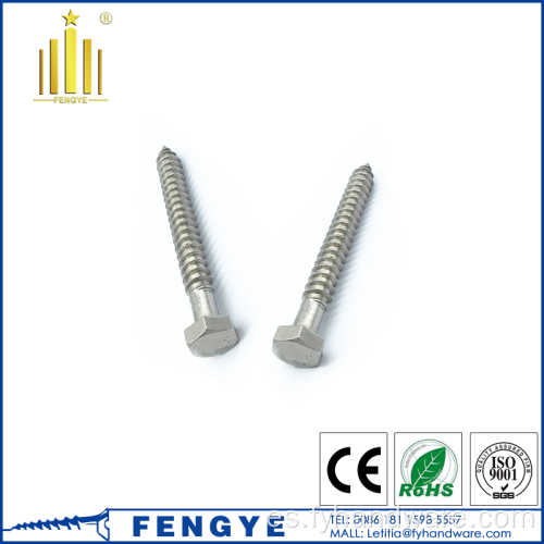 Tornillo de cabeza hexadecimal de acero inoxidable DIN571